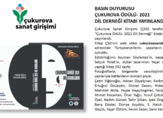 ÇUKUROVA ÖDÜLÜ- 2021 DİL DERNEĞİ KİTABI YAYINLANDI