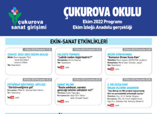 ÇUKUROVA SANAT GİRİŞİMİ SEZONA ZENGİN PROGRAMLA GİRİYOR