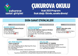 ÇSG/ ÇUKUROVA OKULU OCAK 2023 PROGRAMI