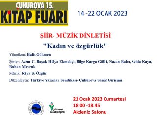 15. Çukurova Kitap Fuarı TYS – ÇSG Programı