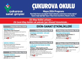 Çukurova Okulu Mayıs 2024 Programı